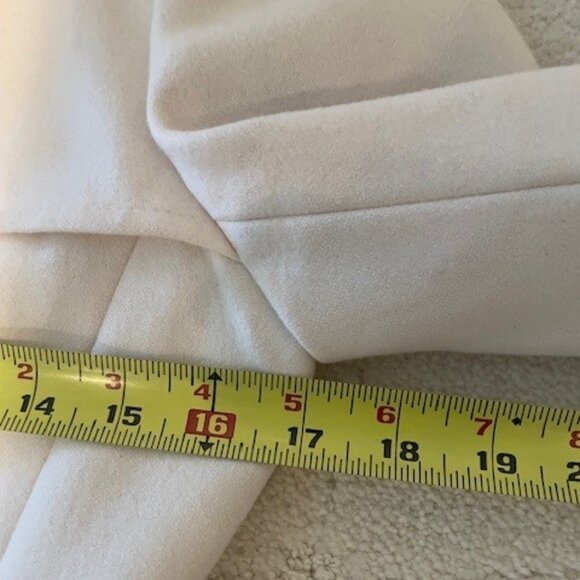 Via Spiga Winter White Peplum Belted Wool Coat – Sz 2 - Picture 11 of 15